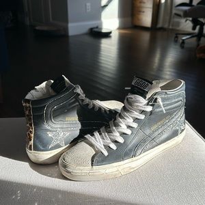 Golden goose slide high tops